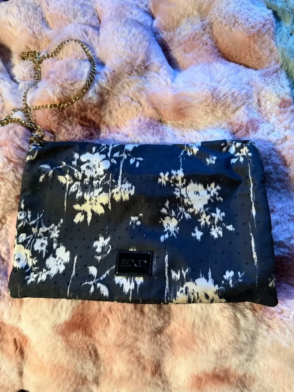 Nylon Floral clutch/shoulderbag Red Valentino